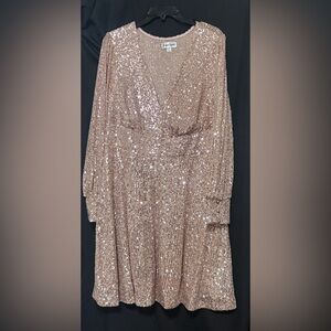 Emerald Sundae Rose Gold Sequin Dress